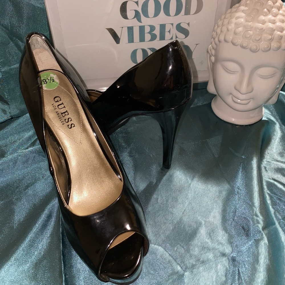 Guess Platform Patent Leather Stiletto’s